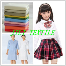 Tc 65/35 blanchi et teint le tissu de Shirting / tissu uniforme d&#39;école / tissu uniforme médical